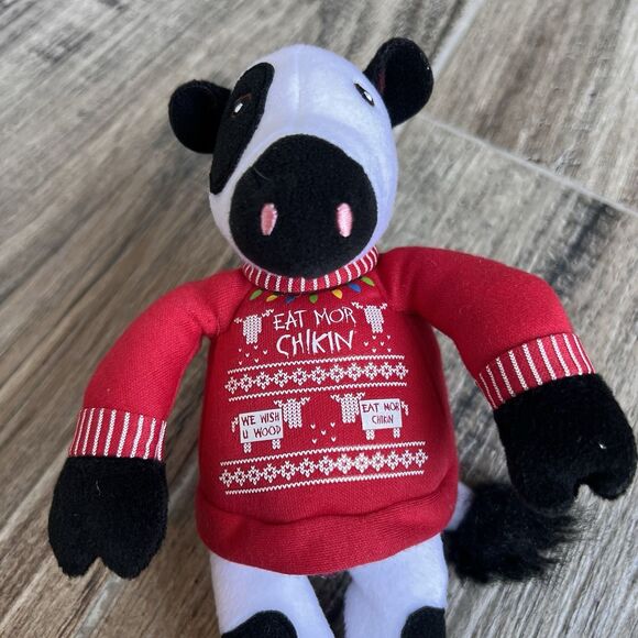 Chick-fil-A EAT MORE CHIKIN Cow Plush Lot of 10 Assorted Plush Christmas - Picture 7 of 10